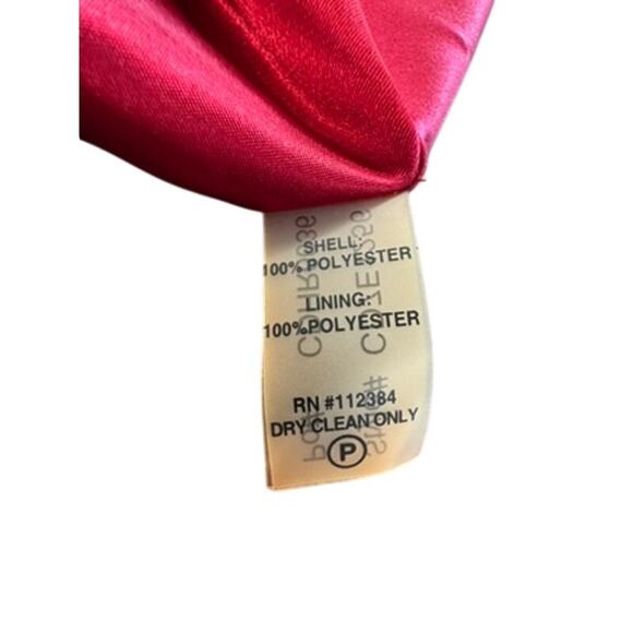 "CALVIN KLEIN" Maxi Satin Feel Prom Dress SZ 6 Formal Y2K 2000s Dance Princess - Picture 9 of 12